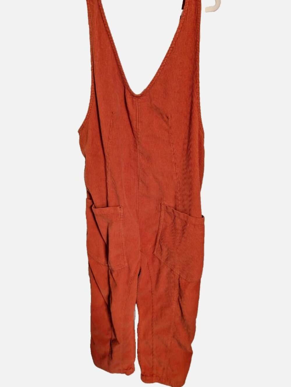 FREE PEOPLE / We The Free High Roller Corduroy Jumpsuit Overalls Sz Med - Picture 1 of 3